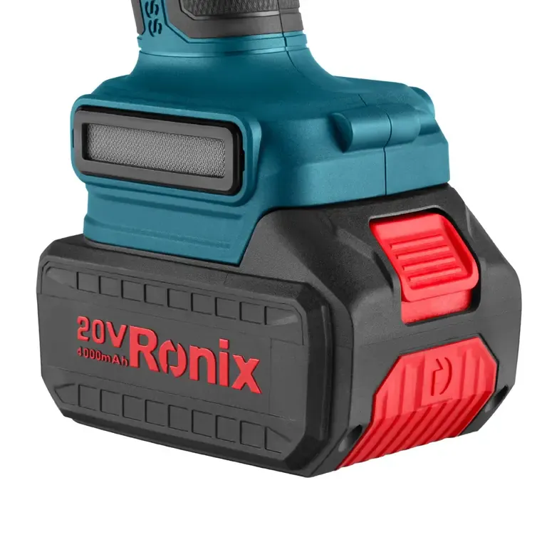 უსადენო უნახშირო კუთხსახეხი (ბარგალკა) Ronix-8657 — ფოტო 3