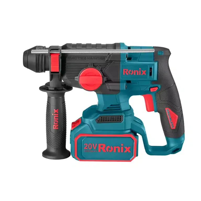 უსადენო უნახშირო პერფორატორი Ronix-8678 20V 2.5J — ფოტო 2