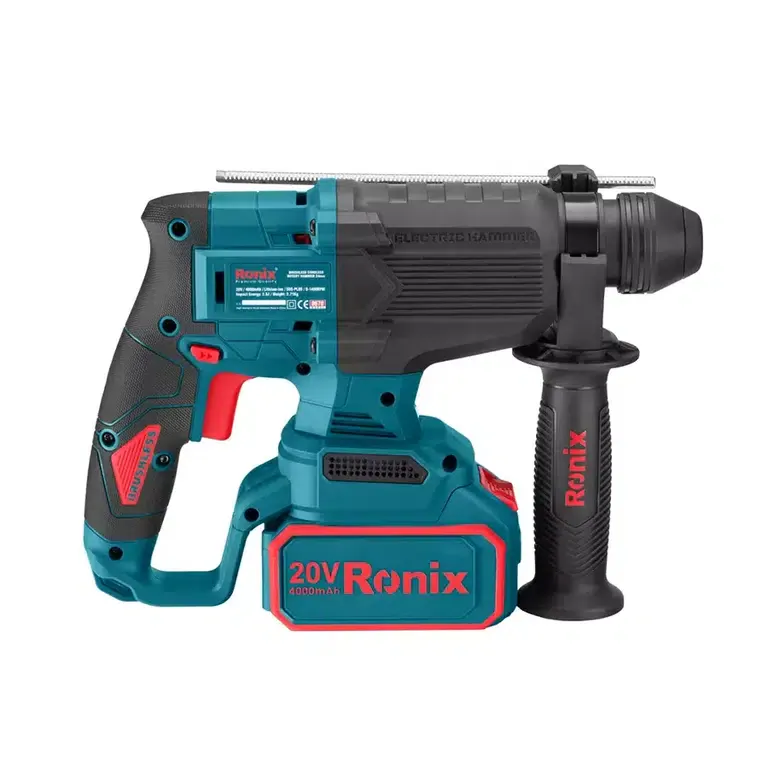 უსადენო უნახშირო პერფორატორი Ronix-8678c 20V 2.5J — ფოტო 2