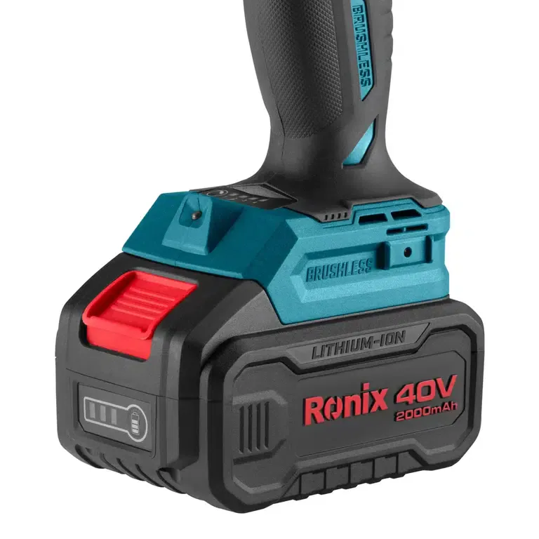 Бесщетоточный ударный шуруповерт Ronix-8905c-40V, — фото 4