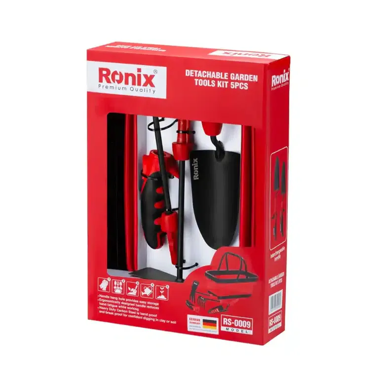 ბაღის ინსტრუმენტების ნაკრები Ronix RS-0009 5ც — ფოტო 2