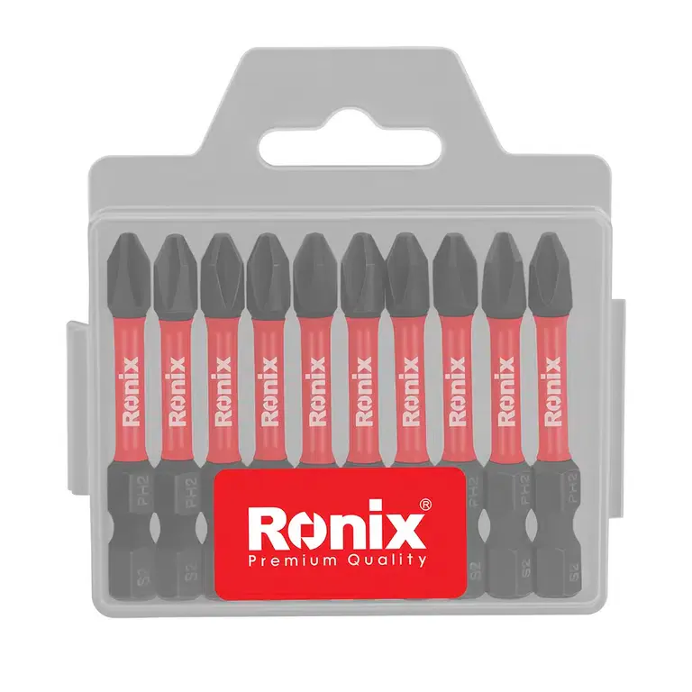 50 მმ PH2 დარტყმითი ბიტების ნაკრები Ronix — ფოტო 1