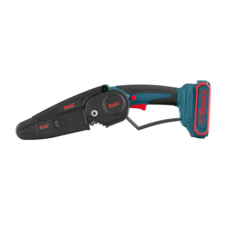 უსადენო ჯაჭვური ხერხი Ronix-8646c 20v ელემენტის — ფოტო 3