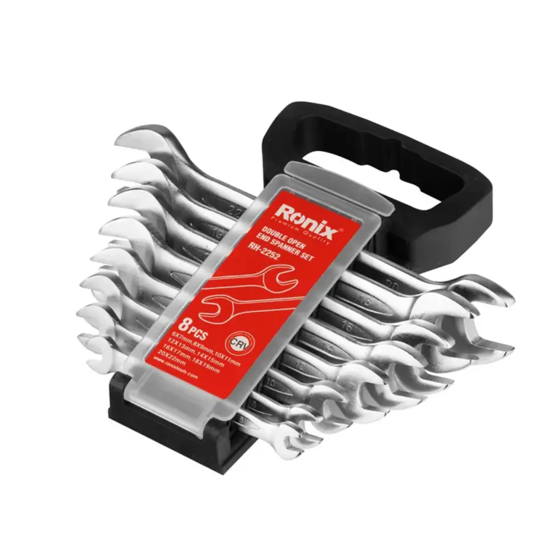 ღია ქანჩის გასაღებების ნაკრები Ronix RH-2252, 8 ცალი — ფოტო 1