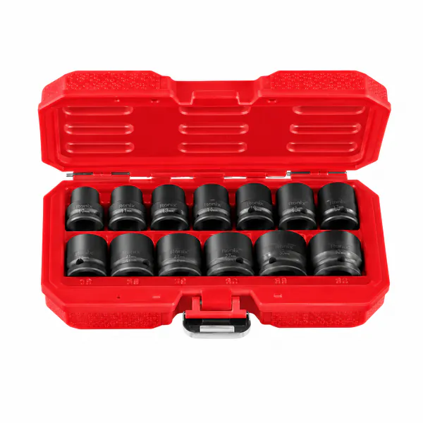 იმპაქტ თავაკების ნაკრები Ronix RH-2614, 14ც 1/3 — ფოტო 1