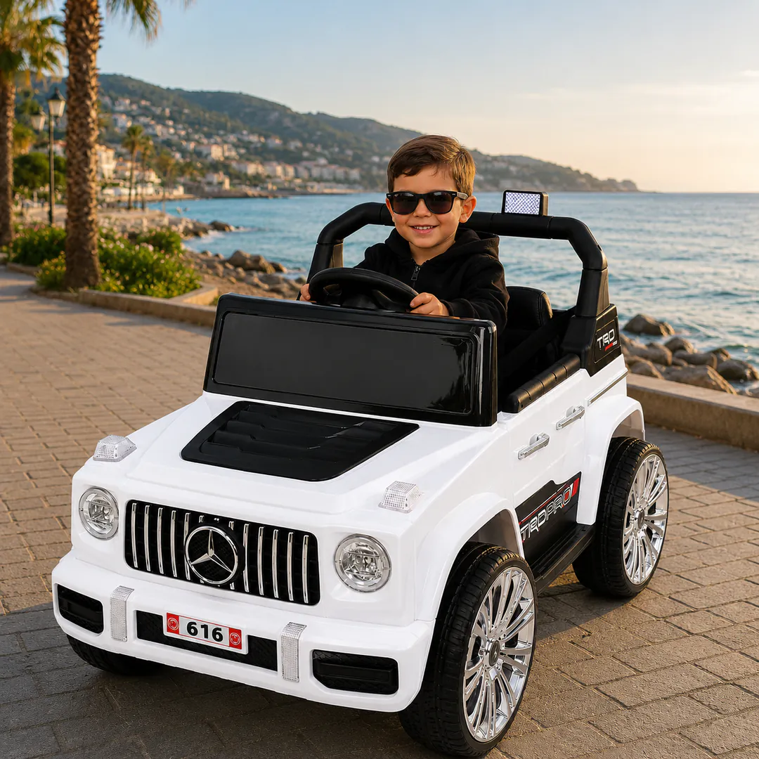 საბავშვო ელექტრო მანქანა Mercedes PL-MR616-W — ფოტო 1