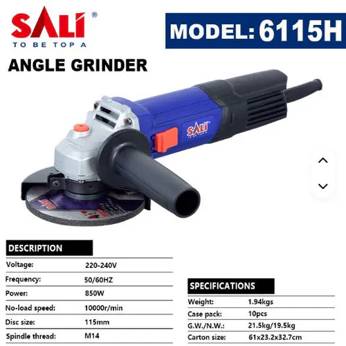 Угловая шлифовальная машина 115/850W P010115H-6115H SALI — фото 2