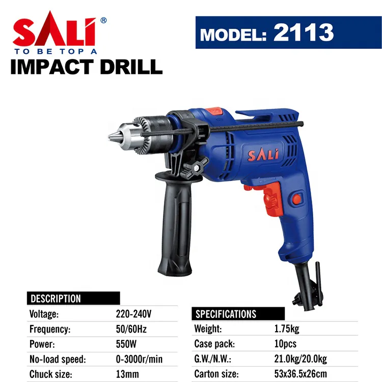 Electric Hammer Drill 13mm-550W P210138P-2113P — photo 6