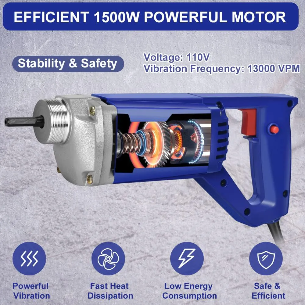 Электрический вибратор для бетона 59MM/700W P212335B SALI — фото 3