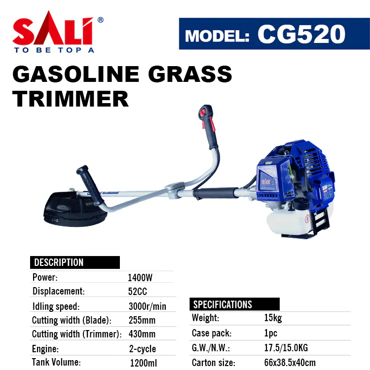 სათიბელა ბენზო 52CC/1400W P06152CG-CG520 SALI — ფოტო 6