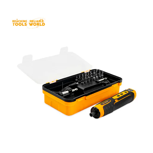 Cordless screwdriver and accessories kit — photo 2