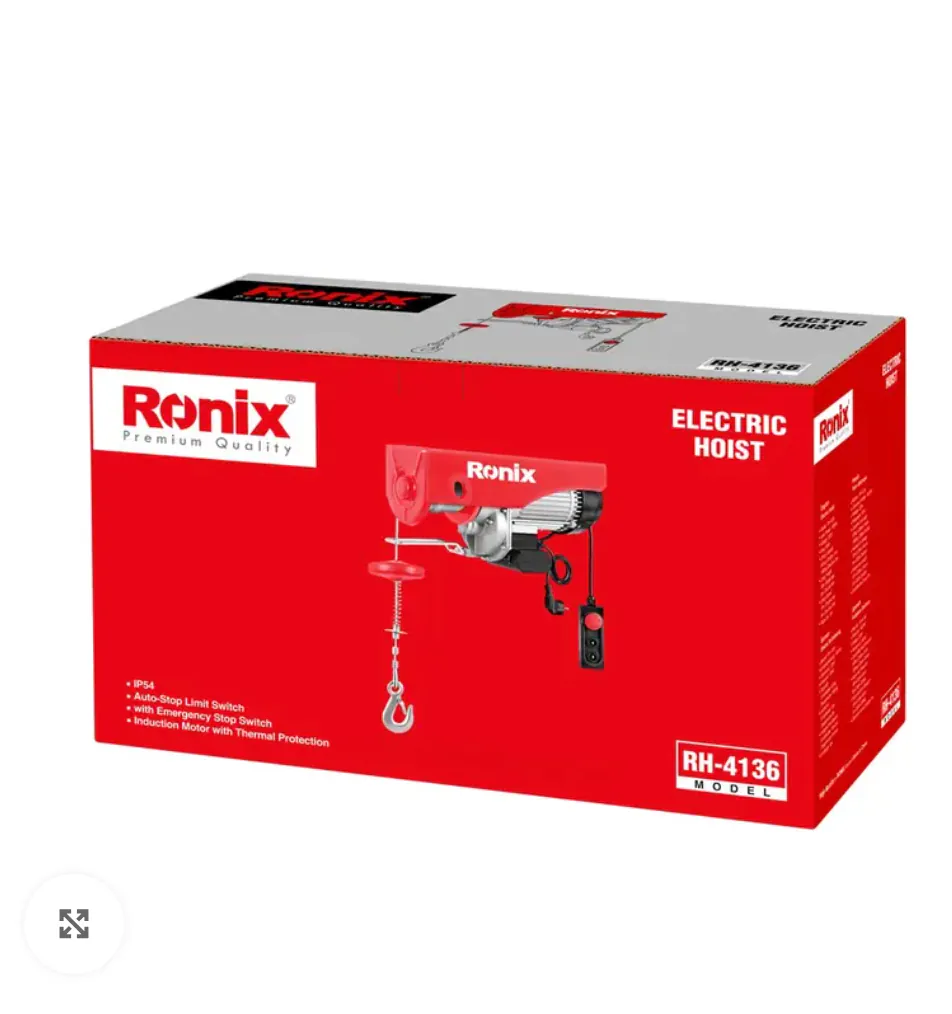 Электрическая лебёдка (таль) RONIX RH-4136, 18м 1000кг — фото 3