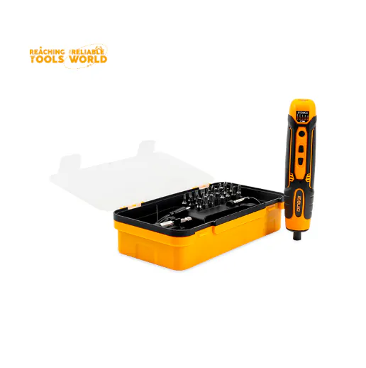 Cordless screwdriver and accessories kit — photo 3