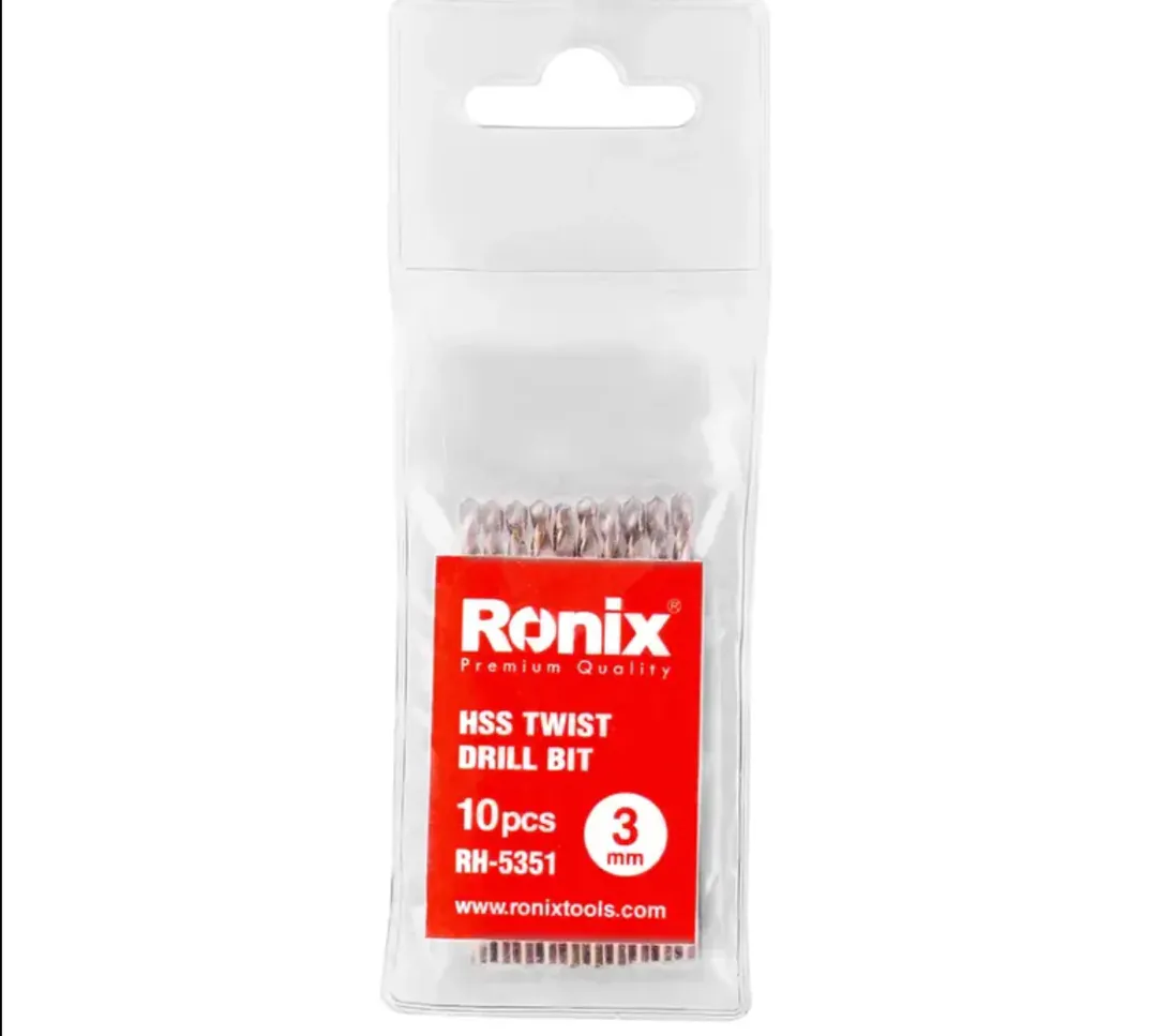 HSS მეტალის ბურღი Ronix RH-5351, 3 მმ — ფოტო 2