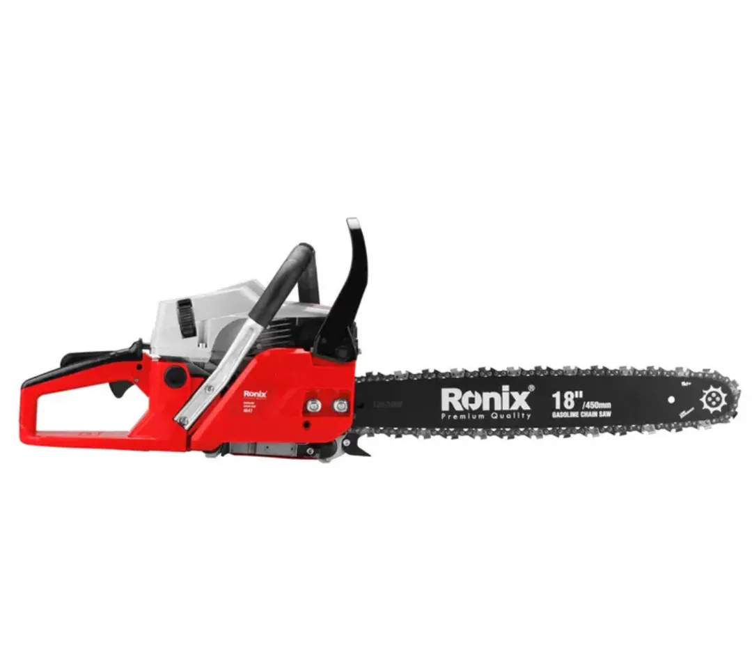 ბენზინის ჯაჭვური ხერხი Ronix-4647 45 სმ — ფოტო 1