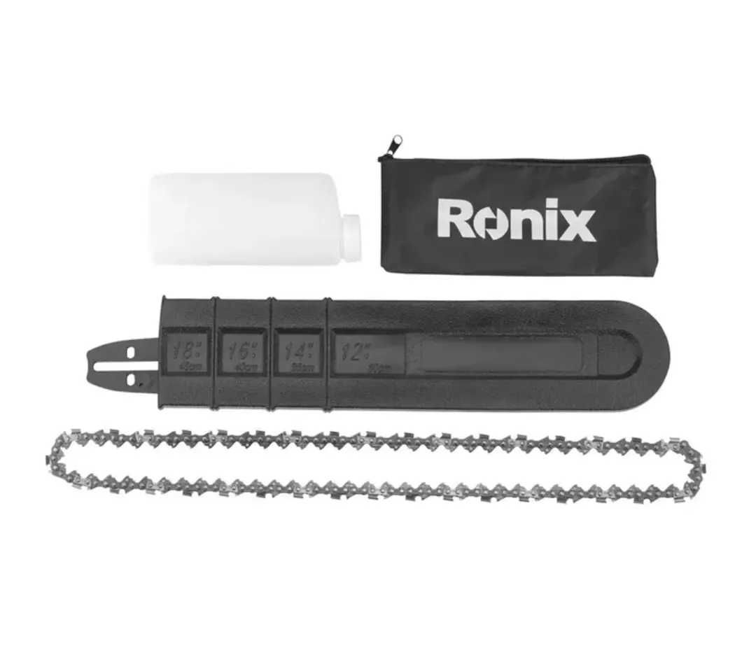 ბენზინის ჯაჭვური ხერხი Ronix-4647 45 სმ — ფოტო 5