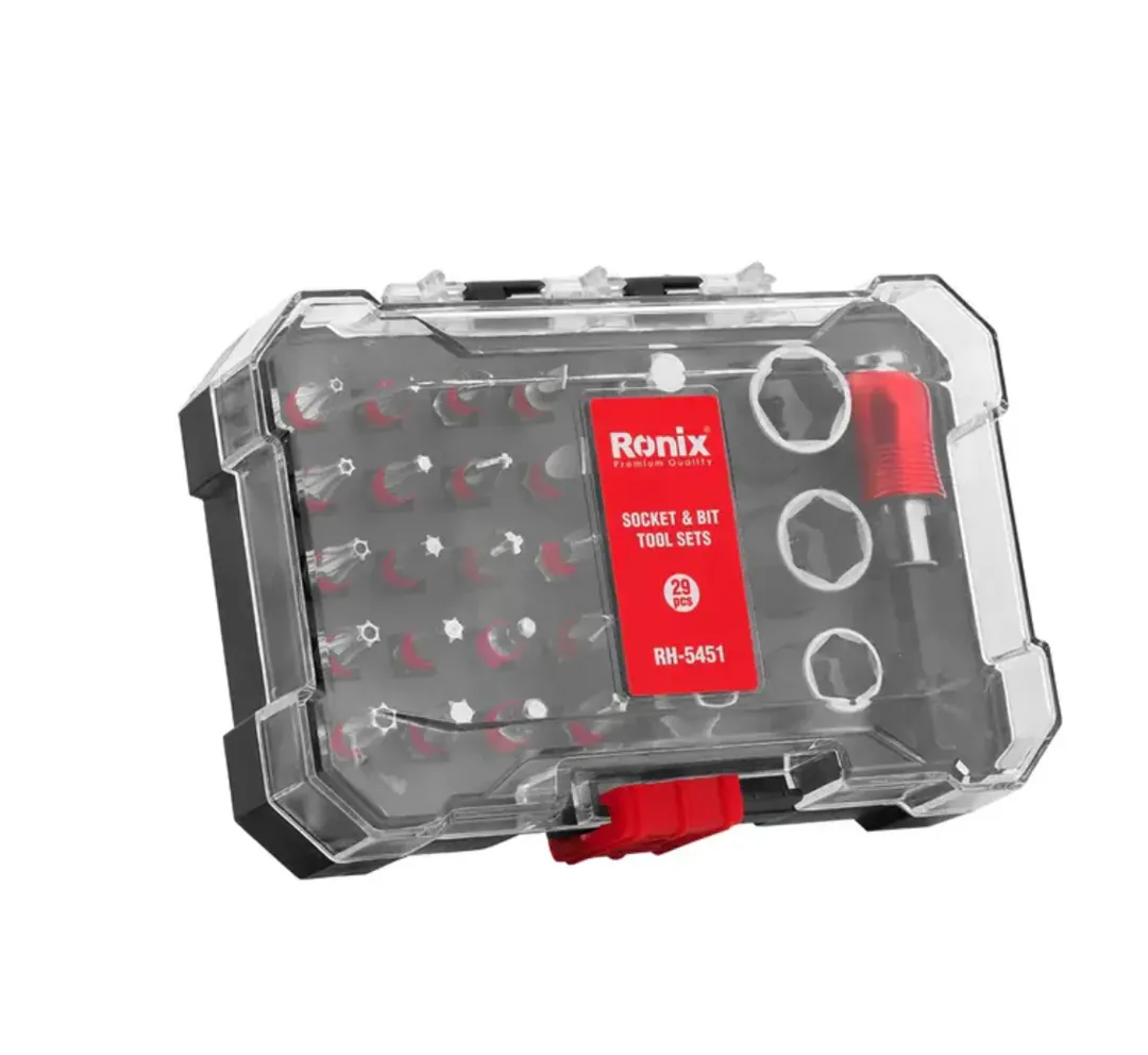 ბიტების და თავაკების ნაკრები Ronix RH-5451, 28ც — ფოტო 2