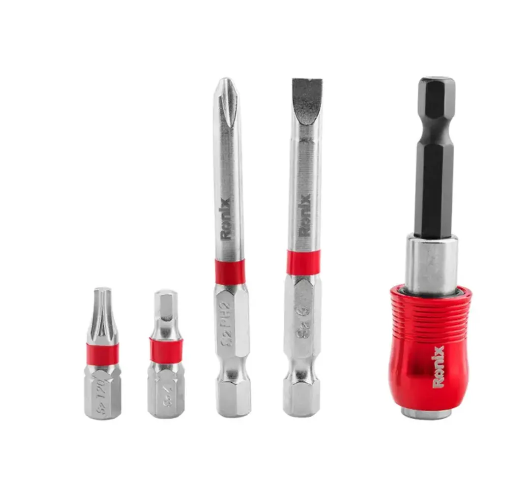 ბიტების და თავაკების ნაკრები Ronix RH-5451, 28ც — ფოტო 3