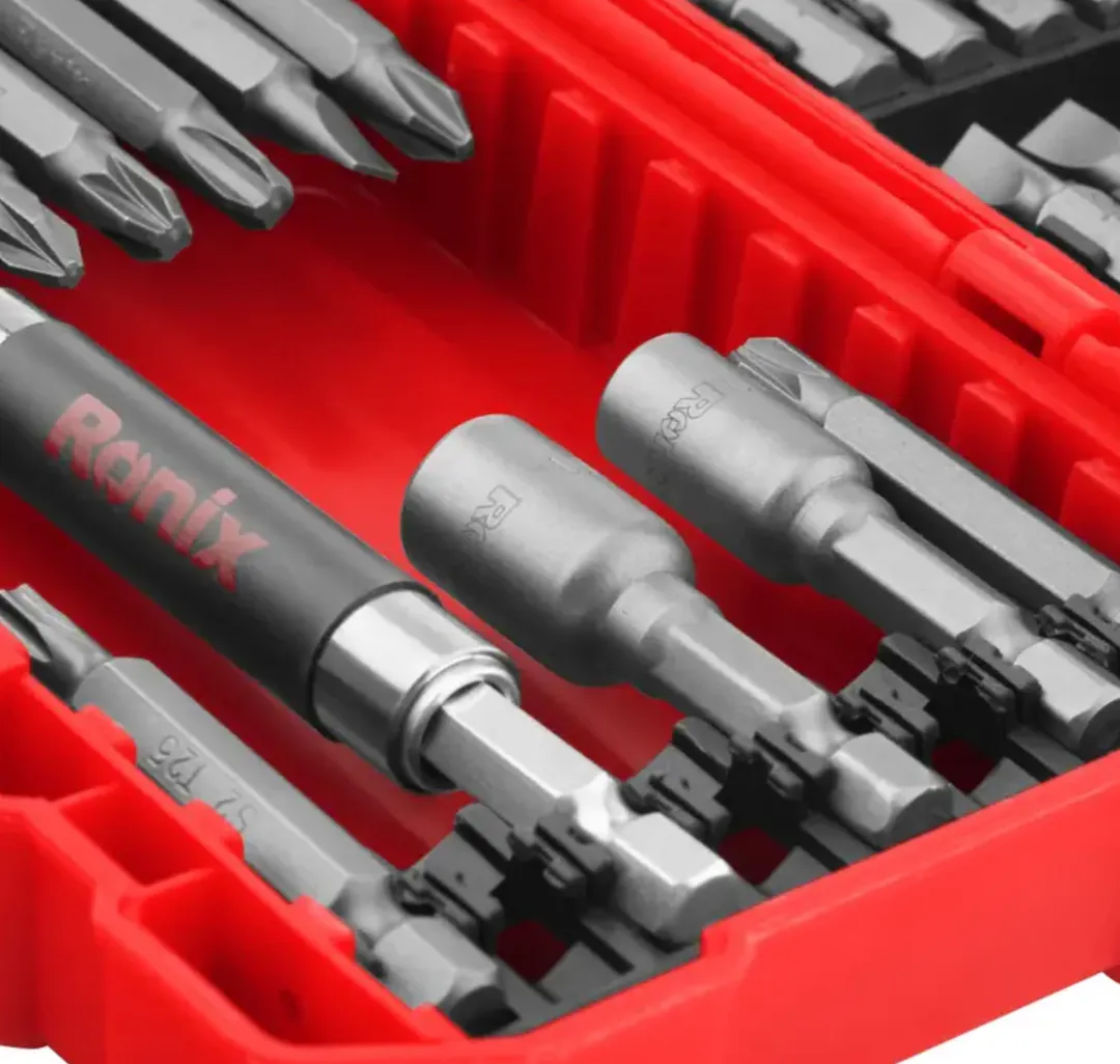 ბიტების და თავაკების ნაკრები Ronix RH-5452, 48ც — ფოტო 6