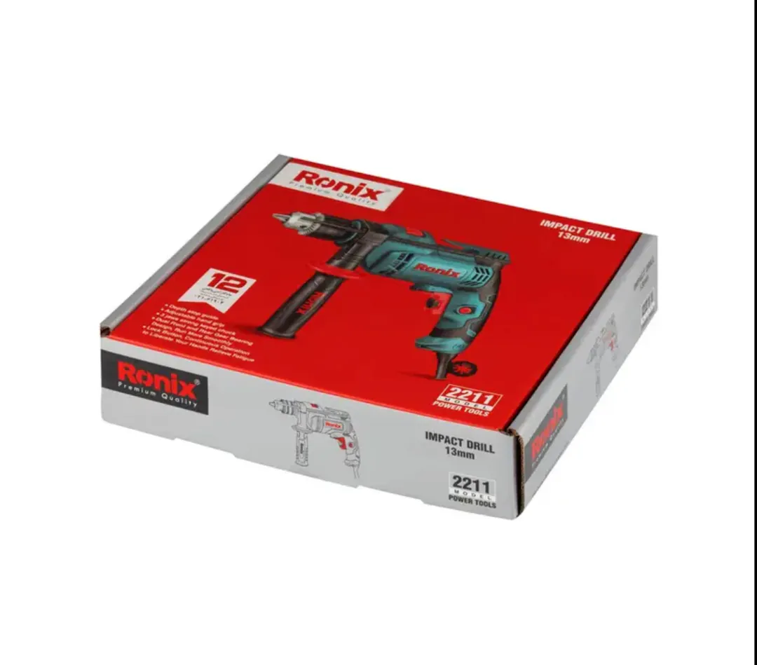 ელექტრო დარტყმითი ბურღი Ronix-2211 600w — ფოტო 5