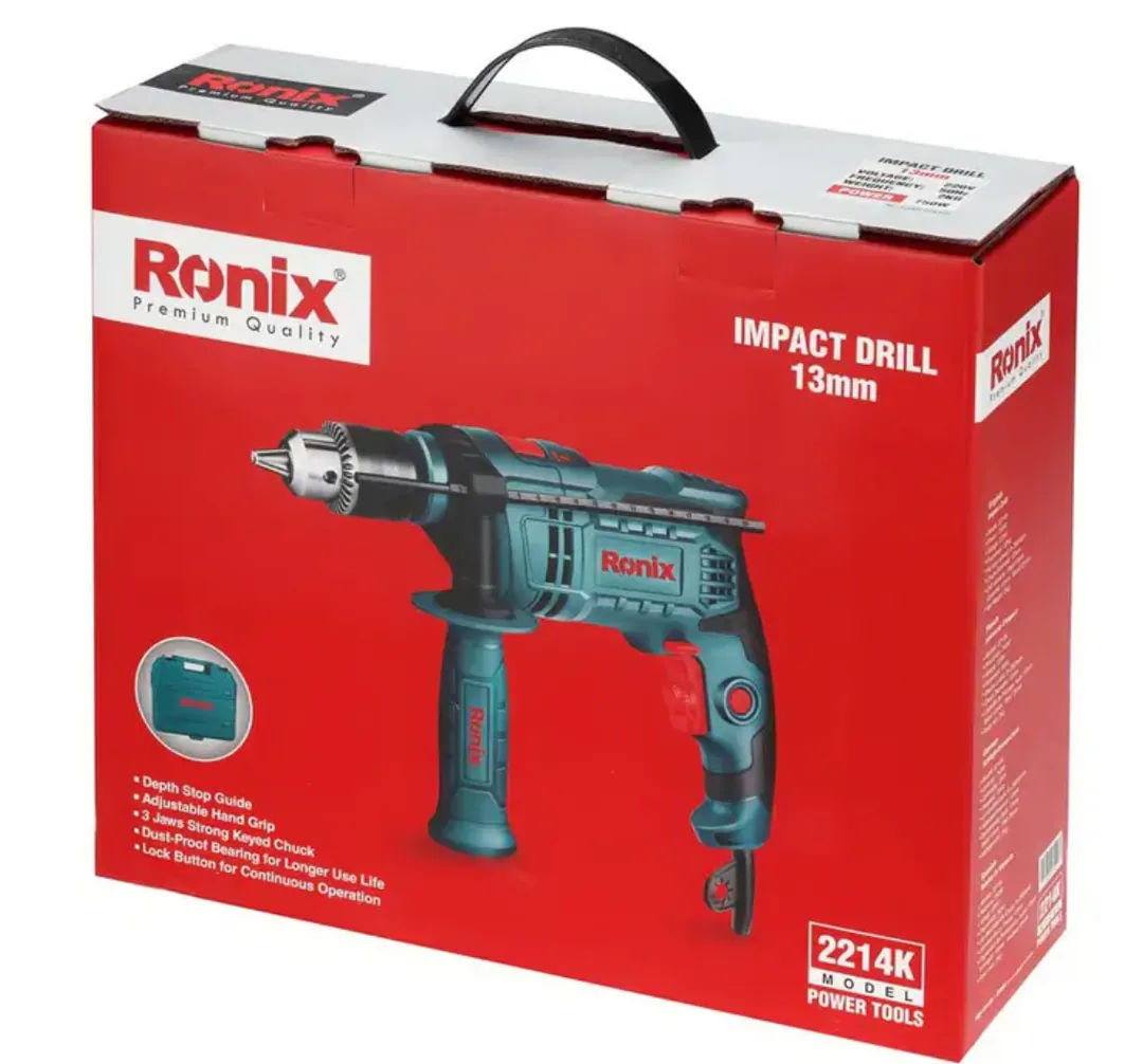 ელექტრო დარტყმითი ბურღი Ronix-2220 1050w — ფოტო 7