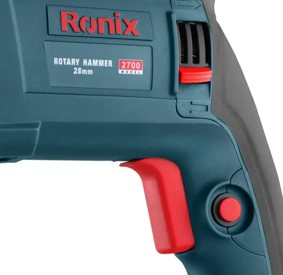 ელექტრო პერფორატორი Ronix-2700 28mm 850w SDS — ფოტო 6