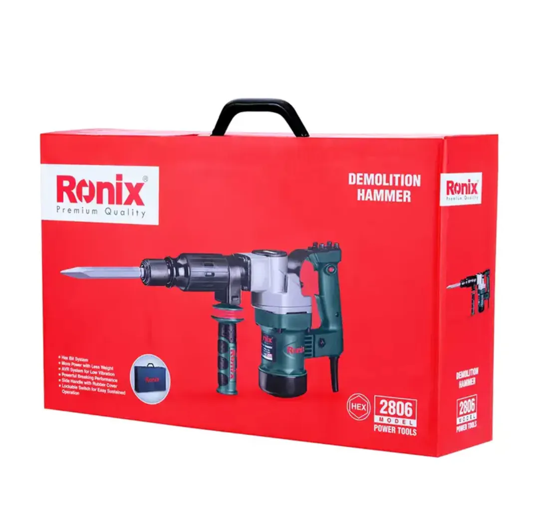 ელექტრო სანგრევი ჩაქუჩი Ronix-2806 950w 10J — ფოტო 8