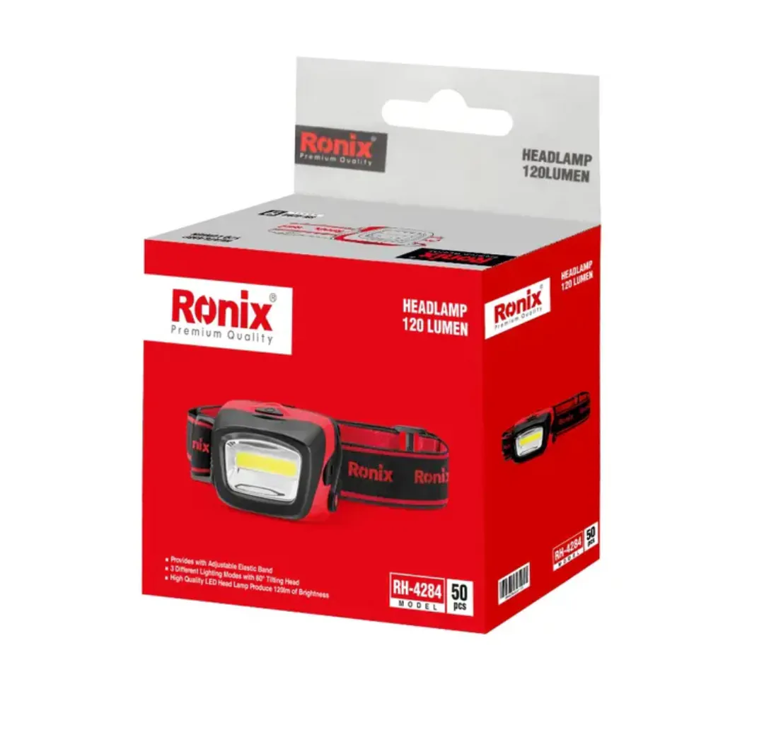 თავის ფარანი Ronix RH-4284, 3w, 120Lm — ფოტო 5