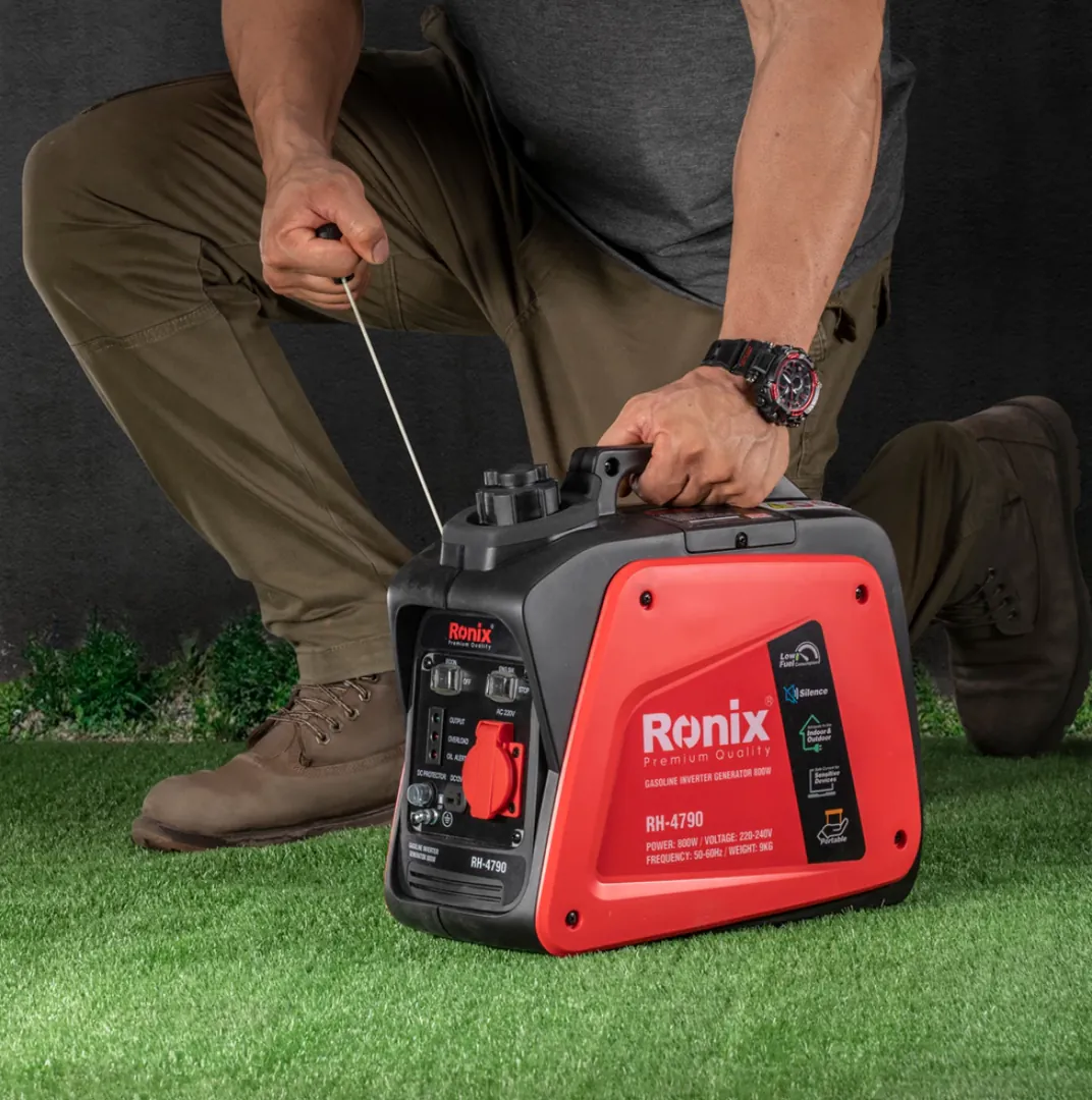 ინვერტორული გენერატორი Ronix RH-4790, 800 ვტ. — ფოტო 1