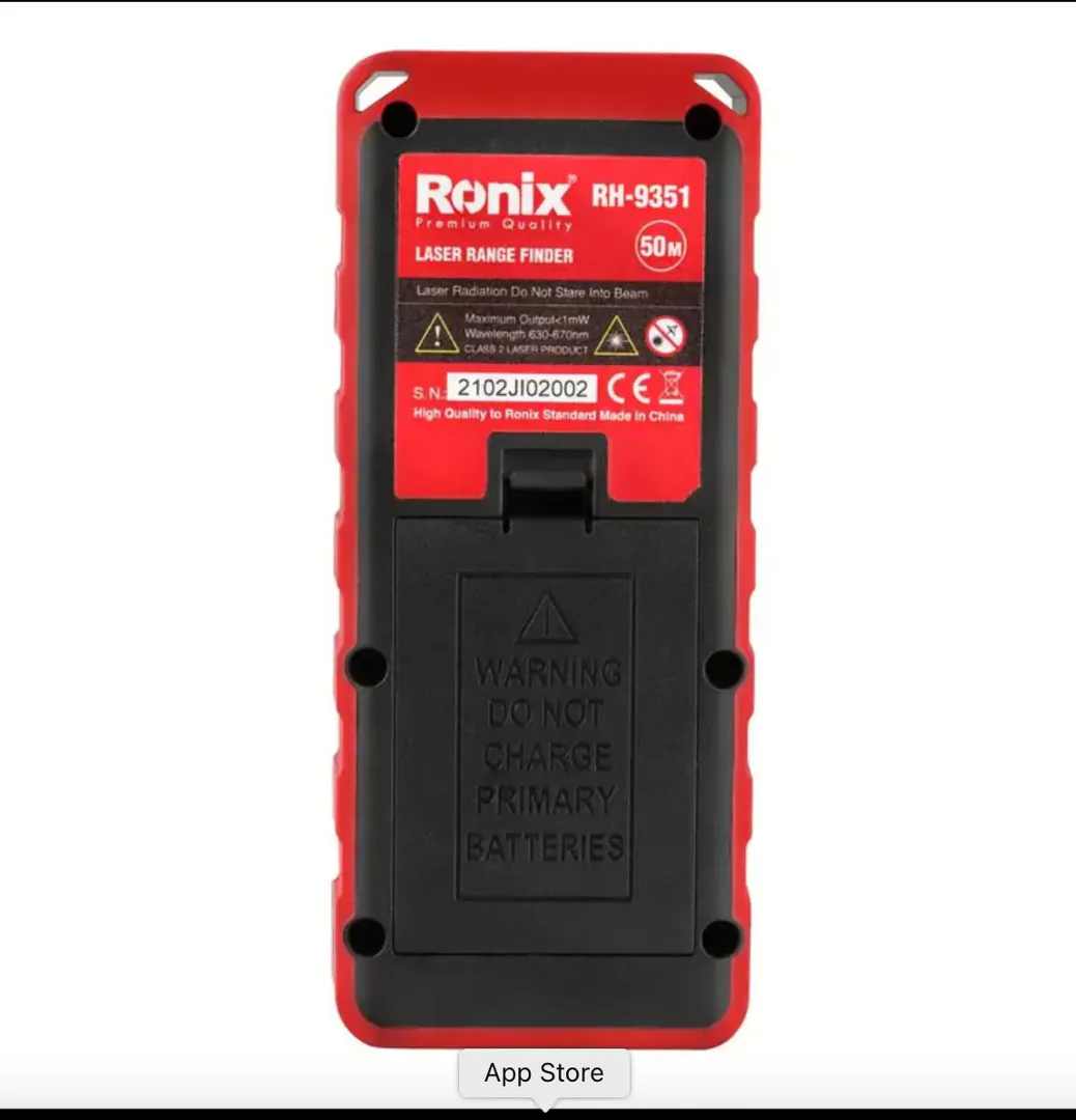 ლაზერული მანძილმზომი Ronix RH-9351, 50მ — ფოტო 2