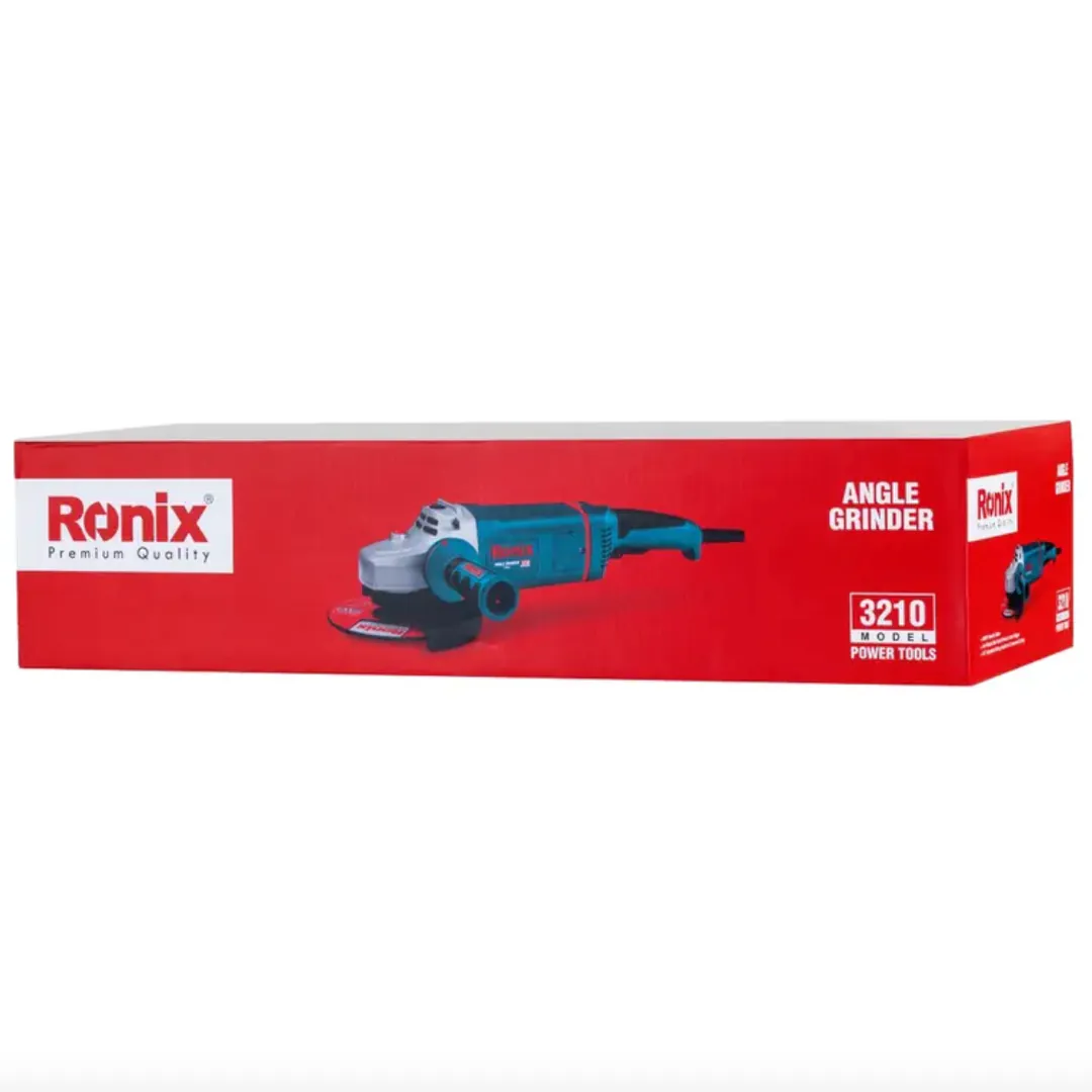 ელექტრო კუთხსახეხი Ronix-3210 180mm 2400w — ფოტო 6