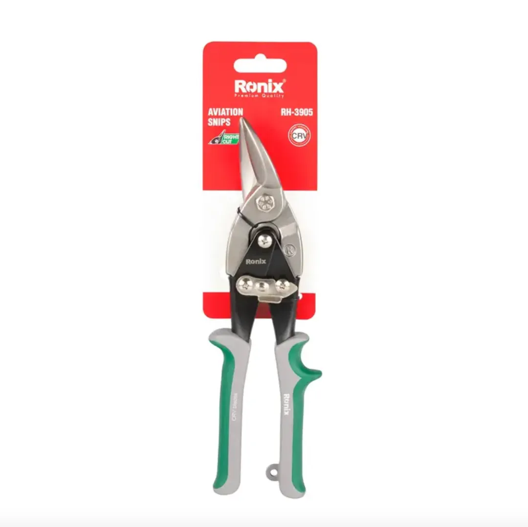 ლითონის პროფილის მარჯვენა მაკრატელი Ronix RH-3905 — ფოტო 6