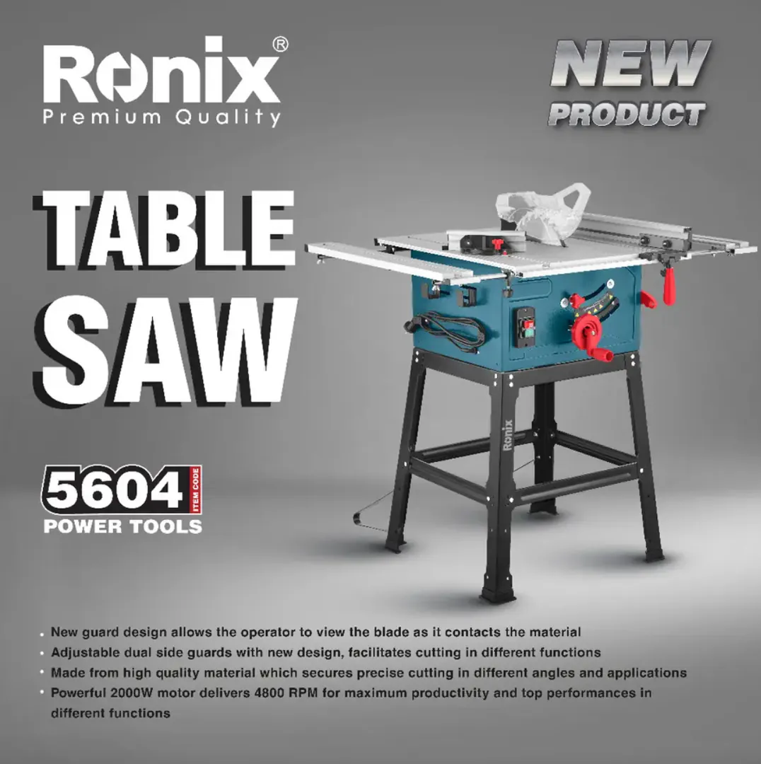 მაგიდის ხერხი Ronix-5604 2000w 250mm — ფოტო 2