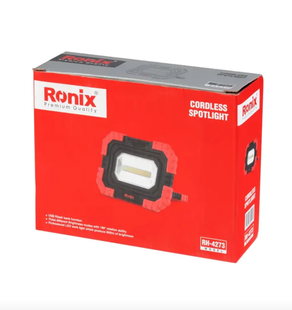 უსადენო პროჟექტორი Ronix RH-4273, 3,7v 900Lm — ფოტო 5