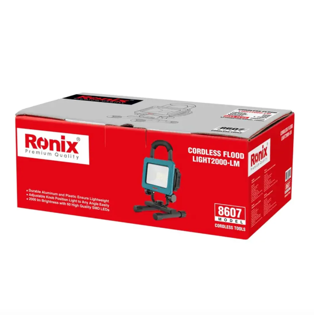 უსადენო პროჟექტორი Ronix-8607 20v 150-200 ლუმენი — ფოტო 7