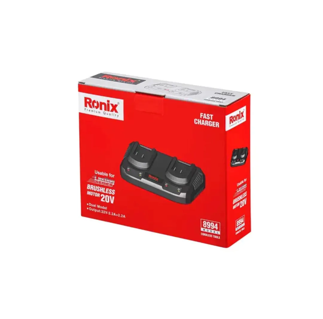 Быстрое зарядное устройство Ronix-8994, 22V, 2.2Ax2 — фото 6