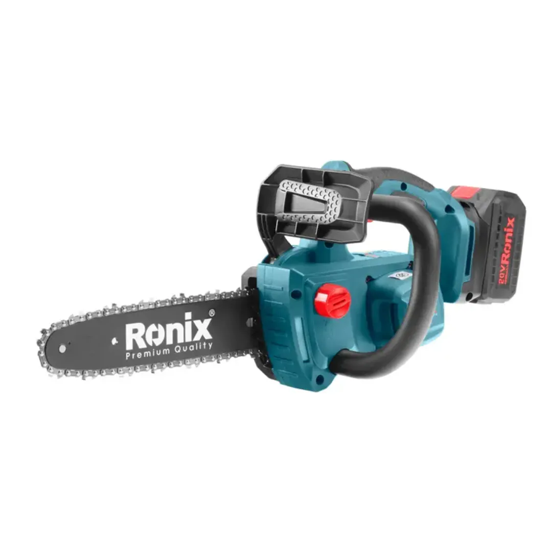 უნახშირო უსადენო ჯაჭვური ხერხი Ronix-8651 20V — ფოტო 1