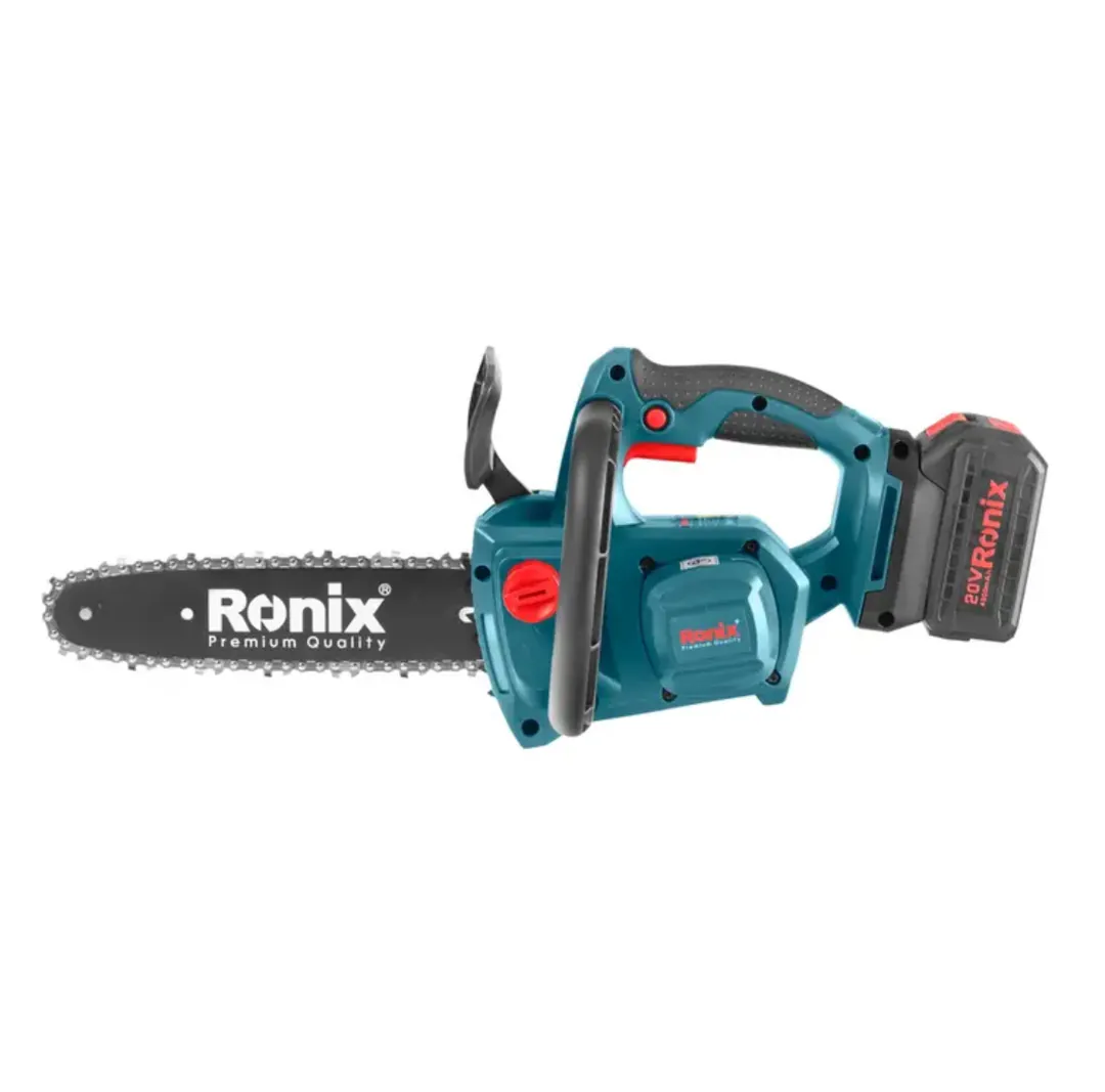 უნახშირო უსადენო ჯაჭვური ხერხი Ronix-8651 20V — ფოტო 2