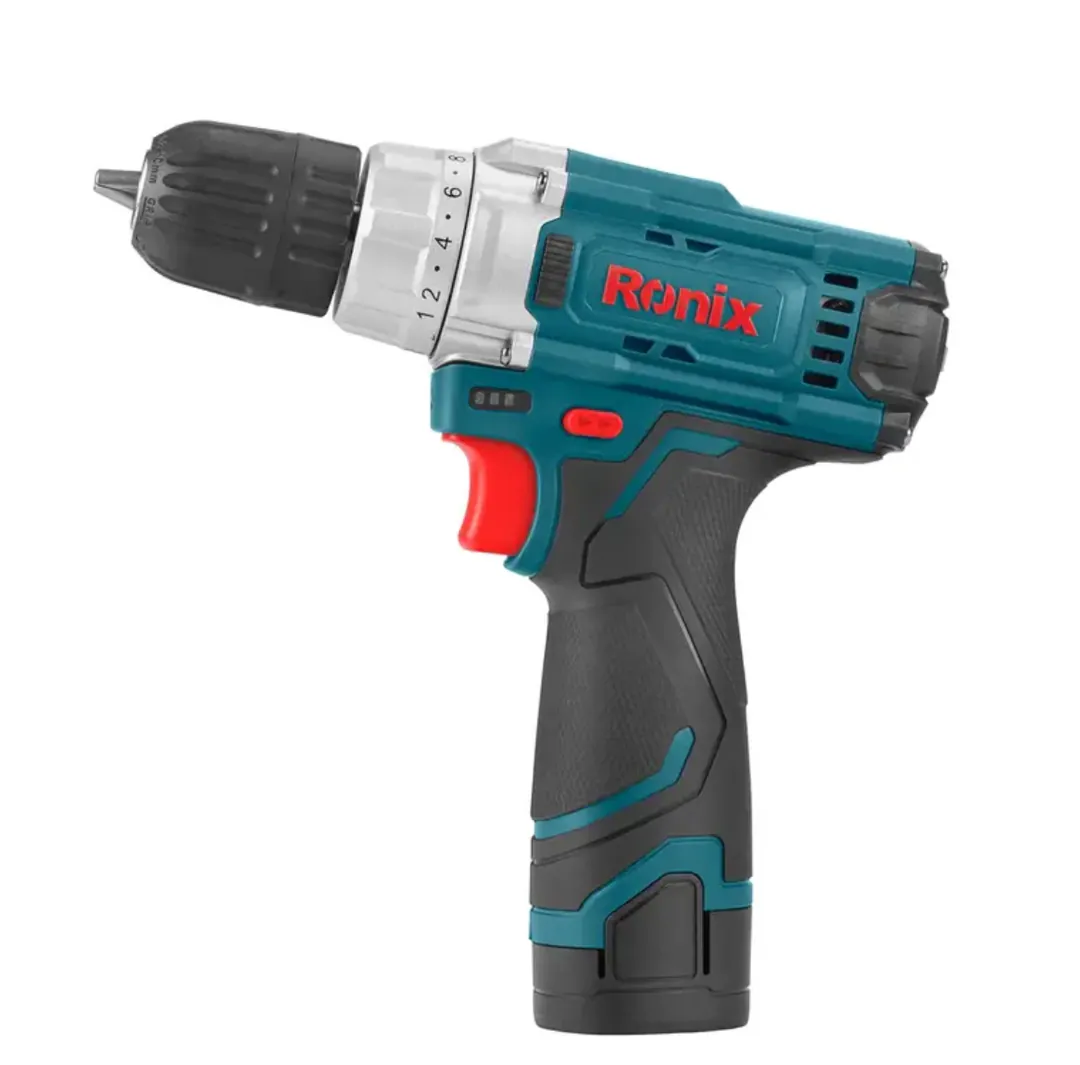 უსადენო ბურღი-სახრახნისი Ronix-8613 12V — ფოტო 5