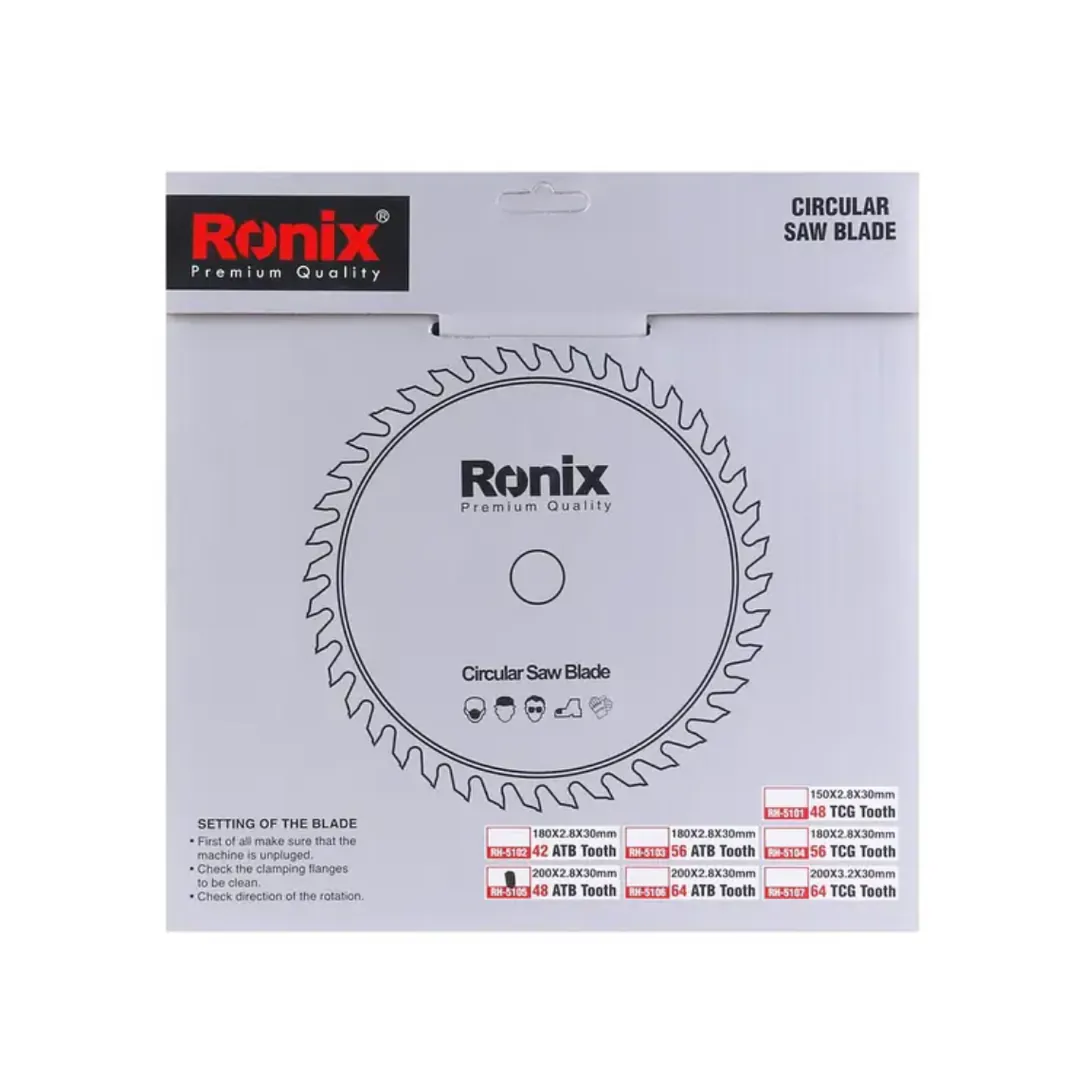 Диск для циркулярной пилы ATB 48T Ronix RH-5105 — фото 4