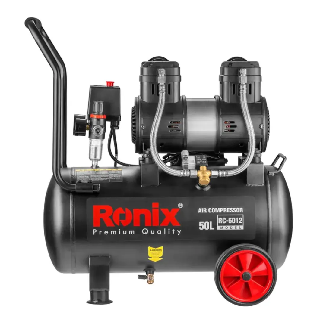 ჰაერის ჩუმი კომპრესორი Ronix RC-5012, 50ლ, 1680w — ფოტო 6