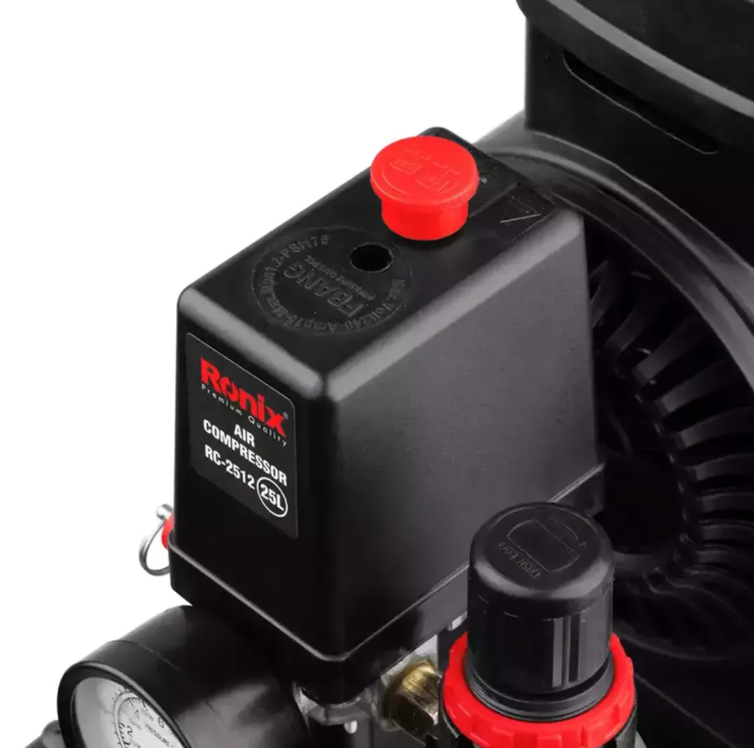 ჰაერის ჩუმი კომპრესორი Ronix RC-2512, 25ლ, 8 — ფოტო 7