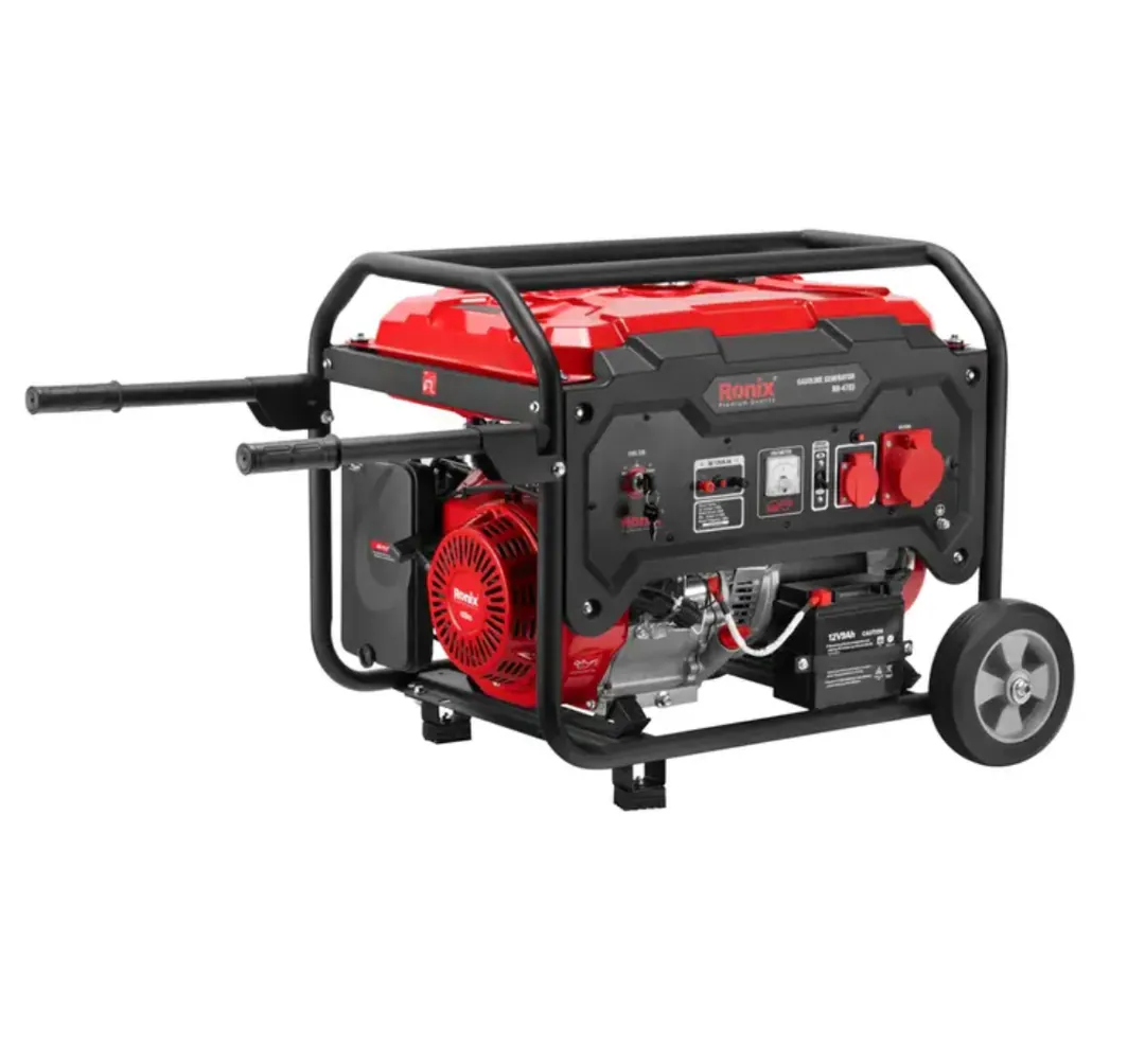 ბენზინის გენერატორი Ronix Rh-4783, 6.5kw 25ლ — ფოტო 3