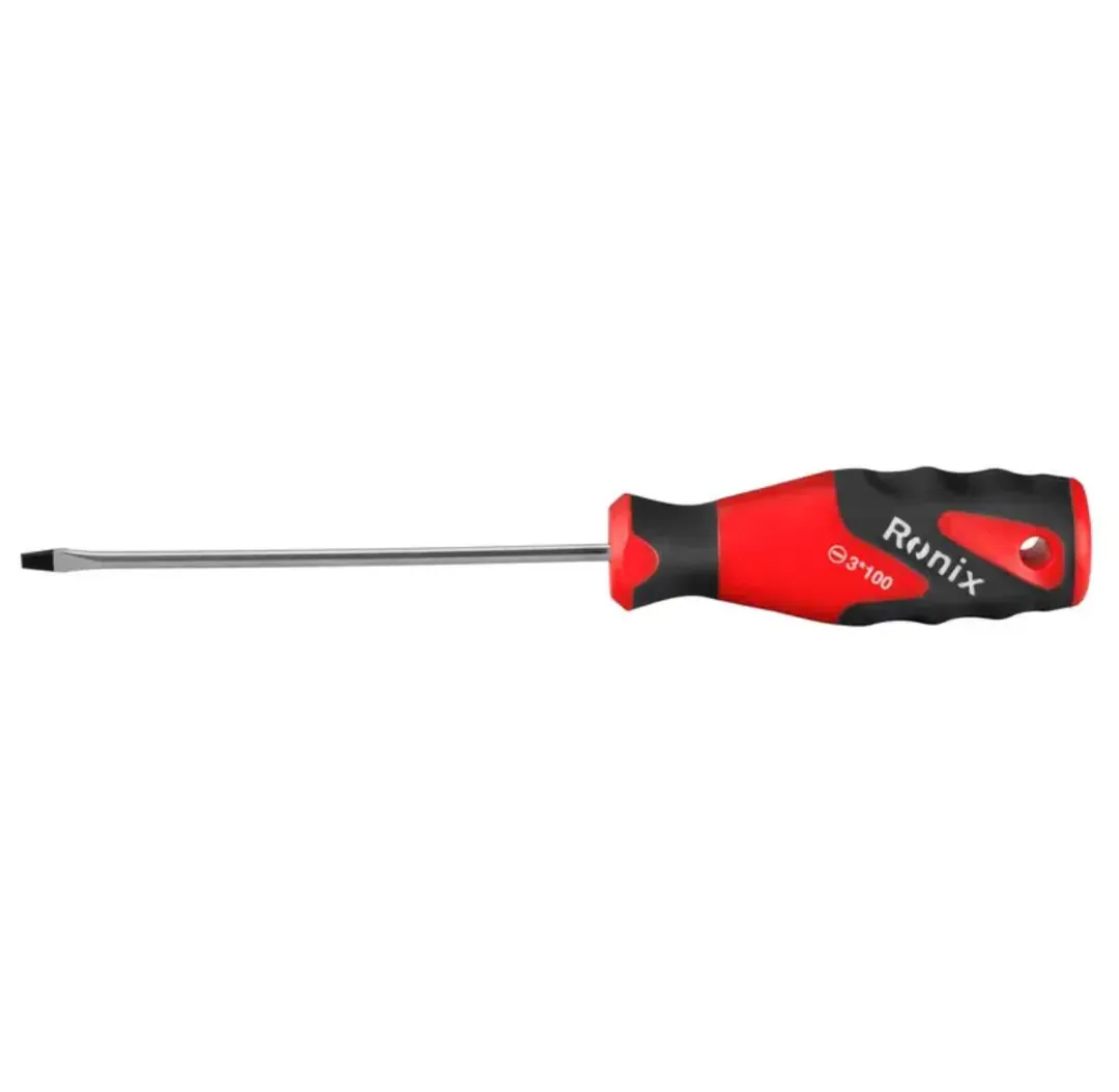 ბრტყელი სახრახნისი Ronix RH-2736, 3×100მმ — ფოტო 3