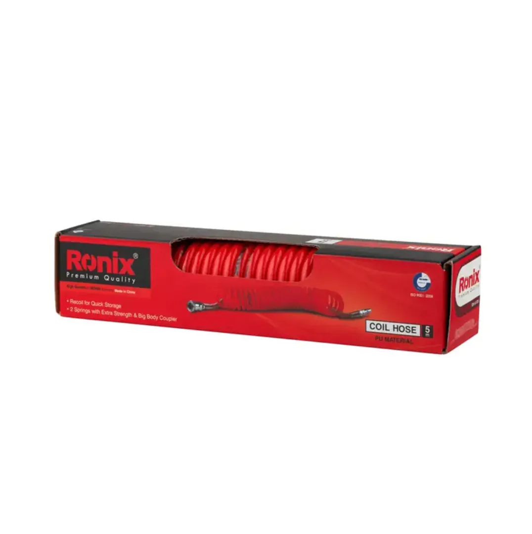 მაღალი წნევის დახვეული შლანგი Ronix RH-6110, 10 მ — ფოტო 6