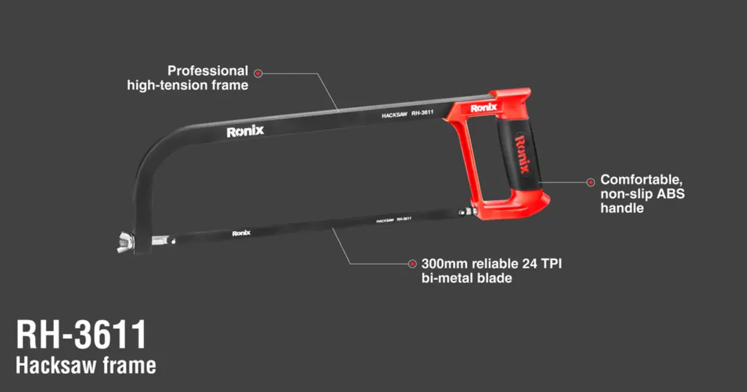 Металлическая ножовка Ronix RH-3611, 12 дюймов Модель Vega — фото 8