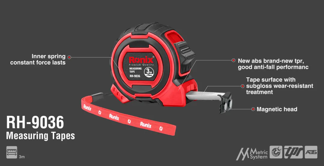 Измерительная рулетка Ronix RH-9036, 3×0.019 м — фото 2