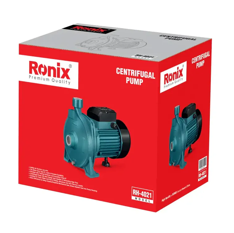 წყლის ცენტრიდანული ტუმბო RONIX RH-4021 1HP — ფოტო 8