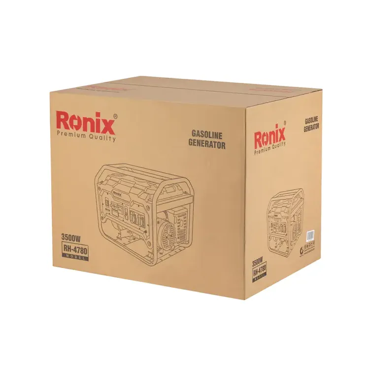ბენზინის გენერატორი Ronix Rh-4780, 3.5kw 15ლ — ფოტო 9