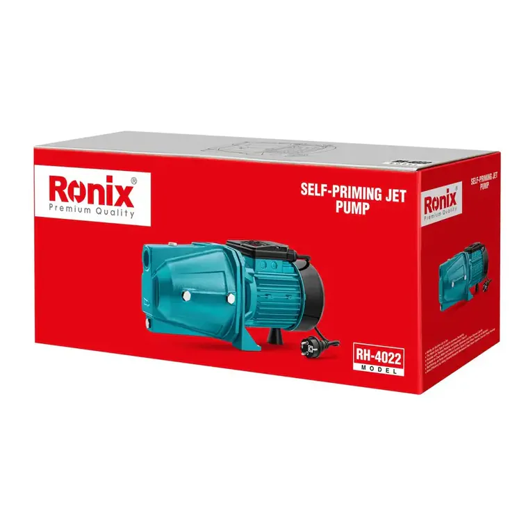 თვითშემწოვი წყლის ჭავლური ტუმბო RONIX RH-4022 1HP — ფოტო 7